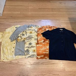 5 Tommy Bahama Shirts XL